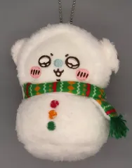 【中古】ぬいぐるみマスコット・ぬいぐるみバッジ モモンガ マスコット 「エニマイくじ ちいかわ なんか小さくてかわいいやつ ゆきだるまになっちゃった!」 E賞