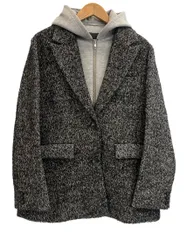 ミラオーウェン Mila Owen フードドッキングシングルブレストジャケット 09WF J244034 ジャケット ブラック サイズ1 101LT-356のサムネイル