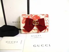グッチ GUCCI GG ダブルG リボンモチーフ 6連 キーケース キーリング メンズ レディース 【未使用保管品】