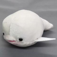美品】イルカ ぬいぐるみ 鳴く シロイルカ - メルカリ
