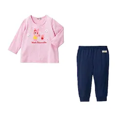 新品 [MIKIHOUSE HOT BISCUITS] [ミキハウス ホットビスケッツ] ルームウェア 男の子 女の子 キッズ 子供服 ラベンダー 100cm 70-7328-498