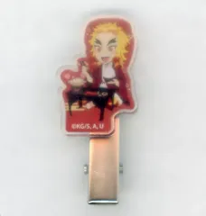 【中古】アクセサリー(非金属) 煉獄杏寿郎 アクリルヘアクリップ 「鬼滅の刃 湯めぐりの旅 第二弾」
