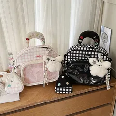 バッグ 学生 リュック 斜めがけ 手提げ かわいい 萌え 痛バッグ 韓国風 シンプル お出かけ