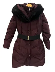ラルフローレン RalphLauren ダウンコート フード ベルト バーガーンディ ジャケット ワインレッド Sサイズ 101LT-358のサムネイル