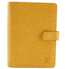 【LOUIS VUITTON】ルイ・ヴィトン アジェンダGM エピレザー 黄 SP0091 ユニセックス 手帳カバー