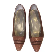 【YSL/Yves Saint Laurent/イヴ・サンローラン】　パンプス　ヒール　ブラウン　36　2/1　（約23cm）　レディース