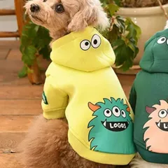 ロゴス LOGOS もちのびモンスターパーカー 小型犬 犬服 ウエア トップス パーカ
