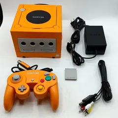 【中古動作品】任天堂 ゲームキューブ オレンジ 本体一式セット コントローラー メモリーカード Nintendo Gamecube NGC