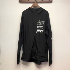 ナイキ ランニング ロゴ ブラック ウィンドブレーカー ジャケット