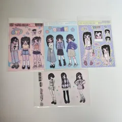 ルーア作家様 ダイアリーデコ 人物ステッカー 4種