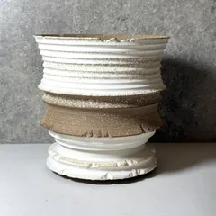 口径 14.5cm植木鉢多肉塊根観葉植物ハンドメイド陶器陶芸アカベサボテンコーデックス グラキリス パキプス アガベ