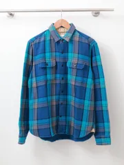 《トップス》00's GAP チェック柄 ネルシャツ ブルー M | ヘビーネル 古着