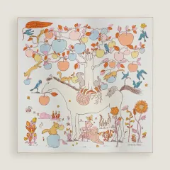 新品 エルメス カレ 90 Le Pommier Sellier スカーフ