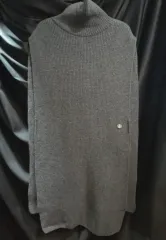 DEWL タートルネック ケープ ショール ニット ベスト