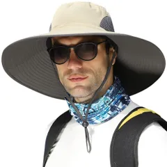 【在庫処分】[Bafup] 【特大サイズ60-65cm】サファリハット メンズ 大きめサイズ 【日本国内専門機関UPF50+認証済み?撥水防汚機能】ハット uvカット帽子 紫外線対策