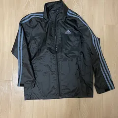 【新品タグ付】adidas アディダス ウィンドブレーカー 140 ブラック キッズ ジャケット F4805 定価8900円