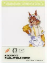 【中古】キャラカード ディクタストライカ 「ウマ娘 シンデレラグレイ キャラポップストア ～Cute Jersey Collection～ SNS風クリアシートコレクション」