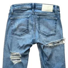 GYDA BOTH RIPPED スキニーデニム ブルー レディースS ジェイダ