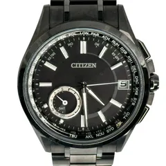 【CITIZEN】 シチズン アテッサ ATTESA ダイレクトフライトGPS衛星電波腕時計　エコドライブ CC3015-57E 電波時計  電波ソーラー クロノグラフ チタン 黒文字盤 43mm メンズ 腕時計  【中古】 USED-S 【9304】