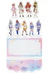 [중고] 아크릴 스탠드 아크릴 패널 집합 아크릴 디오라마 [말 딸 신데렐라 그레이 캐릭터 팝 스토어 ~Cute Jersey Collection~]