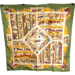 エルメス HERMES カレ90 A LA GLOIRE DE GVILLAVME シルク レディース スカーフ