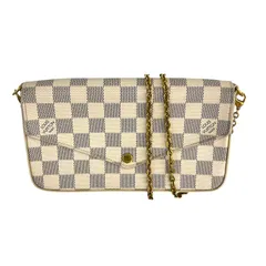 ルイ・ヴィトン LOUIS VUITTON ポシェット・フェリシー N63106 ホワイト ダミエアズールキャンバス レディース ショルダーバッグ