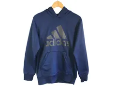 k05250723093　adidas　サイズ表記無し　紺×黒　　トップス　パーカー　秋冬