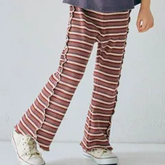 《新品》ワッフルフレアメロウパンツ 90 100 110 120㎝ p.premier 子供服 長パンツ P220015