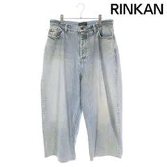 バレンシアガ  22AW  719341 TNW60 コーティング加工 ラージバギーシーンズデニムパンツ メンズ Sのサムネイル