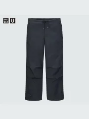 M ユニクロU ワイド パラシュート パンツ ダークグレー