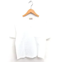 ハートマーケット Heart market Tシャツ カットソー Vネック 無地 シンプル 半袖 M アイボリー /TT14