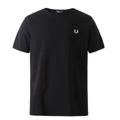 【新品・未使用】FRED PERRY フレッドペリー 半袖Tシャツ 綿100% 胸ロゴ 夏物 ユニセックス ブラック