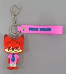 【中古】キーホルダー ニック・ワイルド ラバーマスコットキーホルダー 「Happyくじ ズートピア2」 F賞