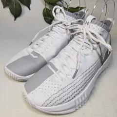 【良品】UNDER ARMOUR/アンダーアーマー/バスケットシューズ/ヒートシーカー/ホワイト/白/グレー/鼠/25.0cmのサムネイル