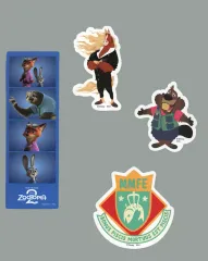 【中古】シール・ステッカー セットC(ニブルズ/ウィンドダンサー他) ステッカーセット 「Happyくじ ズートピア2」 K賞