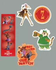 【中古】シール・ステッカー セットB(クロウハウザー/ガゼル他) ステッカーセット 「Happyくじ ズートピア2」 K賞