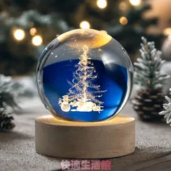 スノードーム 置物 オブジェ USB LEDライト インテリア クリスマス パーティー  装飾 サンタクロース トナカイzsp0305