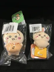 ちいかわうさぎだらけくじ　マスコット（ピザまん）　　ぬいぐるみバッジ　２個セット