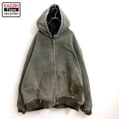 00s Carhartt ボロ 襤褸 ダック アクティブパーカー ジャケット メンズ XL~サイズ相当 ビッグサイズ オーバーサイズ