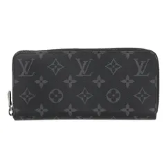 LOUIS VUITTON ルイ・ヴィトン ジッピー･ウォレット･ホリゾンタル 長財布 M11611 メンズ モノグラムエクリプス ブラック シルバー金具 中古