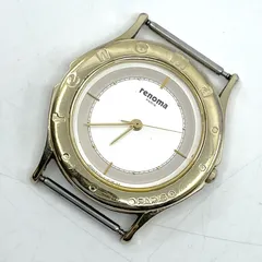 動作未確認　renoma レノマ　クォーツ腕時計　6031-G03944　ラウンドフェイスのサムネイル