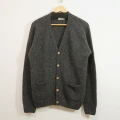 INVERALLAN (42) ニット カーディガン インバーアラン 英国製 グレー メンズ　K2-152