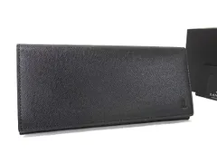 ■新品同様■ LANVIN COLLECTION ランバンコレクション レザー 二つ折り 長財布 ウォレット 札入れ 小銭入れ ブラック系 FQ4524