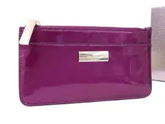 ■新品同様■ kate spade ケイトスペード ケンジー ラージ スリム パテントレザー コインケース  カードケース パープル系 BP7875