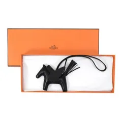 エルメス HERMES ペガサス PM アニョーミロ (ラムスキン) ソーブラック K刻印 (2025年) ロデオチャーム バッグチャーム バッグアクセサリー レディース メンズ ノワール (ブラック) 正規品 極美品 中古 mbv16014