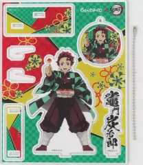 【中古】アクリルスタンド・アクリルパネル 竈門炭治郎 ufotable描き下ろしイラスト入りアクリルスタンド＆アクリルキーホルダーセット 「築地銀だこ×鬼滅の刃 銀だこは「うまい!」 劇場版鬼滅の刃 無限列車編リバイバル上映記念」