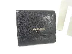 ■新品■未使用■ J&M DAVIDSON ジェイアンドエムデヴィッドソン レザー 三つ折り 財布 ウォレット 小銭入れ ブラック系 BT3079のサムネイル