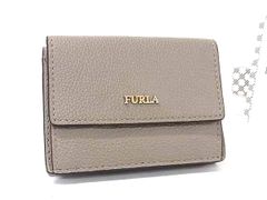 FURLA フルラ 三つ折り財布 ベージュ系 コンパクトウォレット 未使用品
