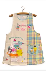 サンリオ キャラクター エプロン 保育士エプロン アイス柄 ポムポムプリン シナモロール マイメロ クロミ か