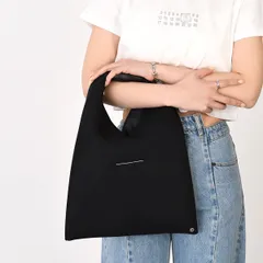 MM6 MAISON MARGIELA エムエムシックス メゾンマルジェラ バッグ ジャパニーズ JAPANESE スモールバッグ S54WD0043 P6414 レディース ユニセックス ブラック トライアングル ハンドバッグ ステッチ